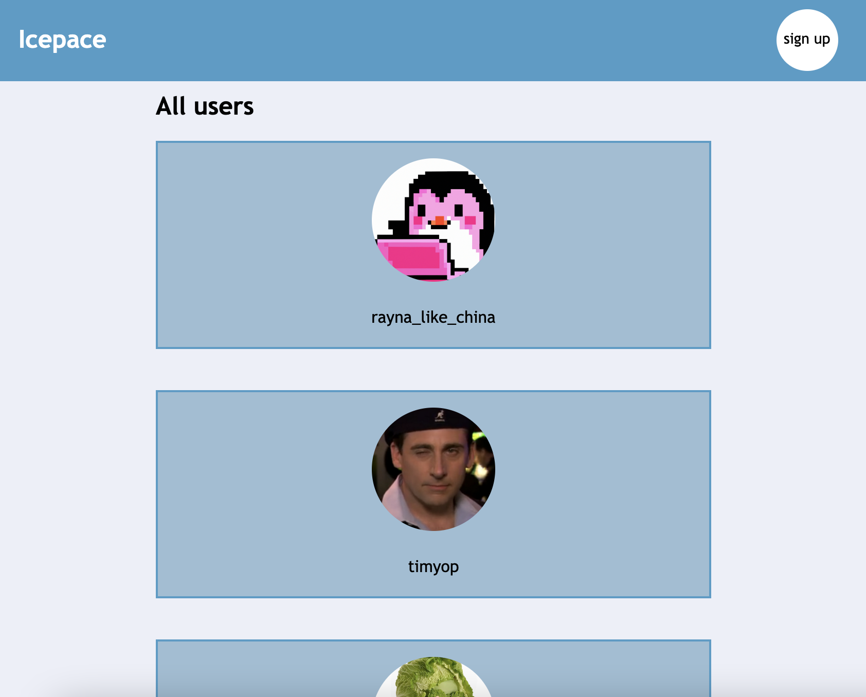 image of Icepace created with PHP and SCSS